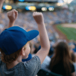 child at baseball game